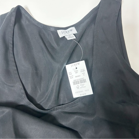 NWT J.Crew Twill slip dress (size 8) - Picture 9 of 10